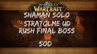 Shaman Solo Stratholme Undead Full Boss No Death All Boss SoD [upl. by Kallick149]