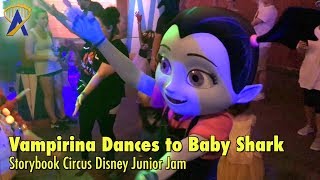 Vampirina dances to Baby Shark song during Storybook Circus Disney Junior Jam [upl. by Ydneh]