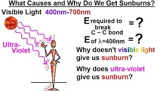 Particle Physics 38 of 41 What is a Photon 22 UV Rays  How Do We Get Sunburns [upl. by Barbe]