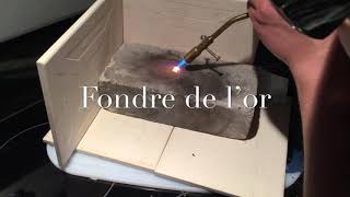 Fondre l’or à la maison sans budget et sans borax [upl. by Ardelle]