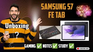 Samsung Galaxy S7 FE Tab Unboxing Amazing Features in this tab just like laptop samsung video [upl. by Boggers688]