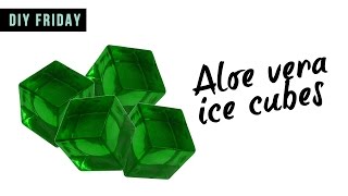 ALOE VERA GEL ICE CUBES  DIY [upl. by Aihsel]