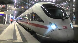 Ausfahrt eines ICE T nach Leipzig Hbf in Berlin Hbf tief [upl. by Adnhoj]