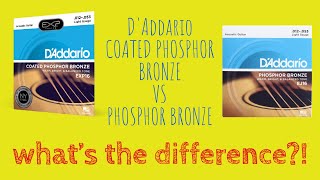 D’Addario Coated Phosphor Bronze vs Phosphor Bronze What’s the difference [upl. by Ahcire850]