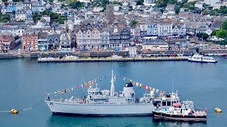 🇬🇧🏴󠁧󠁢󠁥󠁮󠁧󠁿 South Devon AONB  Dartmouth Regatta Guardship [upl. by Reinhart254]