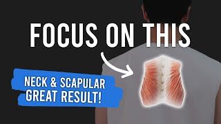 FOCUS on THIS  Fix the Neck Scapular UpperMid Back Problems｜Corrective Exercises｜ [upl. by Nyltac]