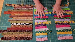 Making 2 complete quilts starting with leftover strip sets [upl. by Platus]