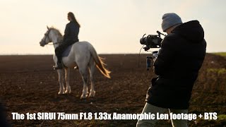 The 1st SIRUI 75mm F18 133x Anamorphic Lens footage  BTS [upl. by Chemesh]