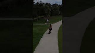 one of the dogs was taking a poo 💩 evolve electricskateboard duckymobile djimini4pro drone dog [upl. by Shifra894]