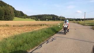 Kapelle Menzl Trommelbazi mit der BMW zur Brass Wiesn und dann Gäubodenfest Straubing [upl. by Aynatahs]