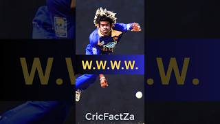 🏏4 बॉल में 4 विकेट Lasith Malinga का धमाका 💥 shorts cricketfacts cricket malinga viral [upl. by Asenad]