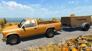 BeamNG DRIVE Alpha  Pickup Truck  Trailer on Small Island USA [upl. by Stoughton]