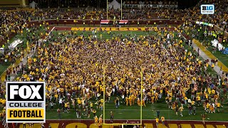 Minnesota UPSETS No 11 USC 🚨 crowd storms field  FOX College Football [upl. by Affrica]