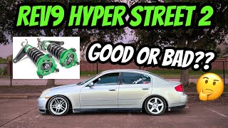 Rev9 Hyper Street 2 COILOVERS 2 YEAR REVIEW [upl. by Mallen]