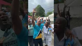 Watch Party in Julien Alfreds hometown as she takes 100m Gold for Saint Lucia [upl. by Derrik]