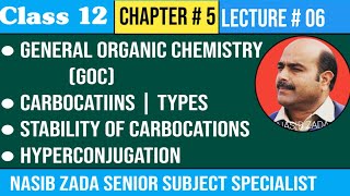 Carbocations Carbonium ionsTypesStability of Carbocations  Hyperconjugation NASIBZADASSS [upl. by Schulman165]