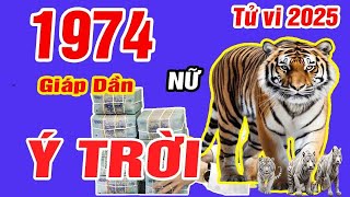 Tử vi tuổi Giáp Dần 1974 nữ mạng 2025 Cẩn thận thị phi [upl. by Hgielsa]