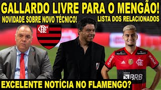 MARCELO GALLARDO “LIVRE” PARA O FLAMENGO TORCIDA INVADE PERFIL DE TÉCNICO RELACIONADOS DO MENGÃO [upl. by Ainaled]