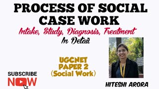 PROCESS OF SOCIAL CASE WORK UGCNET PAPER 2 NETJRF [upl. by Ayita]