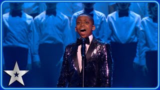 Malakai Bayoh astounds with MINDBLOWING cover of Caruso  The Final  BGT 2023 [upl. by Ahsinev18]