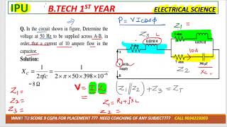 practice problem based on parallel RLC circuit ipu btech cse 1st year [upl. by Nylkaj261]