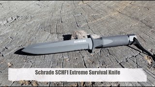 Schrade SCHF1 Extreme Survival Knife [upl. by Oniliuqnart88]