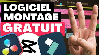 TOP 3 des MEILLEURS logiciels de Montage Vidéo GRATUITS [upl. by Dearman]