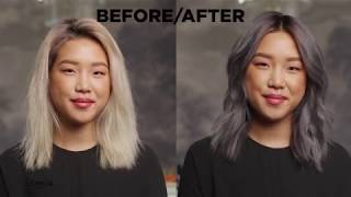 How to dye your hair silver at home with Feria [upl. by Lessard]