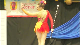 Majorettes DALIA  Poddębice  Mażoretki  solo mace senior  Sulejów [upl. by Nylacaj]