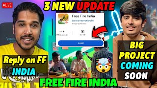 Free Fire India 3 New Update amp OB Update 🤯 Total Gaming Big Project Coming Soon🔥 Desi Gamer [upl. by Asyle]