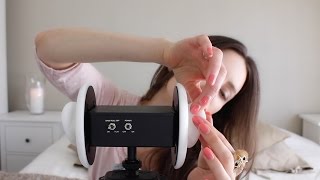 ASMR Whisper Ear To Ear Massage Binaural  Tapping amp Scratching  Blowing [upl. by Glaudia751]