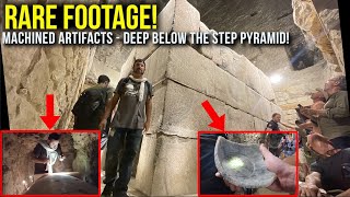 Rare Footage from Egypt  Ancient Machined Artifacts found deep beneath the Step Pyramid [upl. by Erhart]