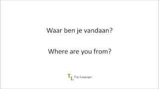 Learn Dutch English  Basic conversation  Nederlands Engels sentences  zinnen 1 [upl. by Quarta]