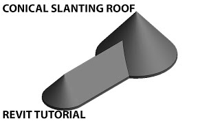 Revit Tutorial  Conical Slanting Roof [upl. by Nihsfa160]