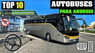 Top 10🔥  Mejores Juegos de Simulación de Autobús para Android y ios  20242025 [upl. by Verdi]