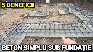 5 beneficii ale betonului de egalizare sub talpa fundatiei [upl. by Liew764]