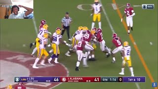 MOST STACKED COLLEGE FOOTBALL GAME EVER LSU vs Alabama 2019 Highlights REACTION [upl. by Quickman]