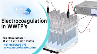 Electrocoagulation in WWTP  Netsol Water  STP  ETP  WTP [upl. by Chemosh]