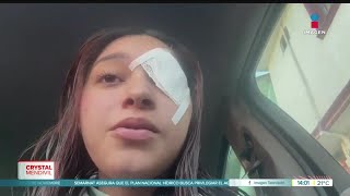 quotTen piedad de míquot mensaje que el agresor de Melanie le envió  Noticias con Crystal Mendivil [upl. by Llenrahs49]