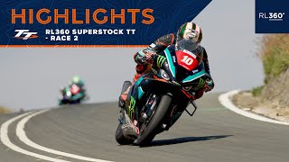 RL360 Superstock TT Race 2  Highlights  2023 Isle of Man TT Races [upl. by Gambrell]