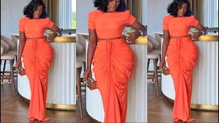 How to sew this stylish ruched skirt with a tank top [upl. by Nrublim]