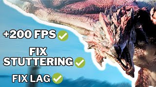 Monster Hunter World FPS Boost and Lag Fix [upl. by Nylqcaj]