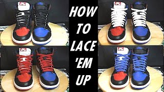 NIKE AIR JORDAN 1 TOP 3 WHAT THE LACES [upl. by Kwabena]