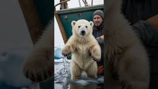 🐻‍❄️ Adorable Polar Bear Cub Saved in a Heartwarming Rescue 😍 PolarBearRescue Wildlife [upl. by Anav]