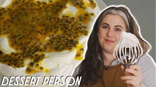 Easy Pavlova Recipe with Claire Saffitz  Dessert Person [upl. by Carlo426]