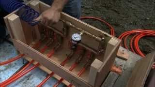 Radiant heating in a concrete slab Let us show you how easy it can be to install radiant heat [upl. by Tnecniv]