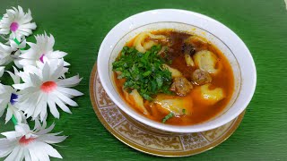 Chuchvara shorva tayyorlash😋😋ajoyib siri bor👍👍Узбекские пельмени [upl. by Kilam]