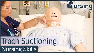 Tracheostomy Suctioning Nursing Skills [upl. by Larkins]