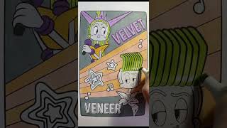 Velvet and Veneer from Trolls  Coloring  Coloring Pages  Ohuhu Markers [upl. by Hamford]