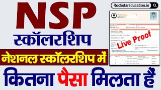 NSP me kitna paisa milta hai 2023National Scholarship me kitna paisa milta haiNSP 2023 New Update [upl. by Magnuson]